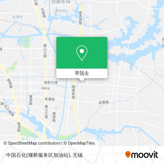 中国石化(堰桥服务区加油站)地图