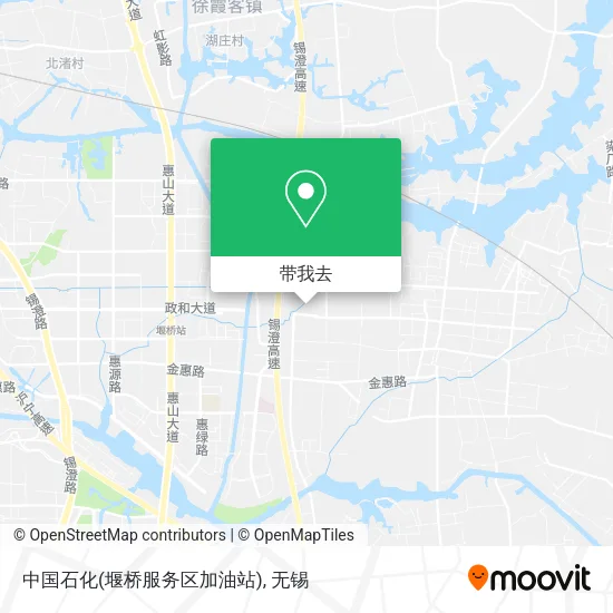 中国石化(堰桥服务区加油站)地图