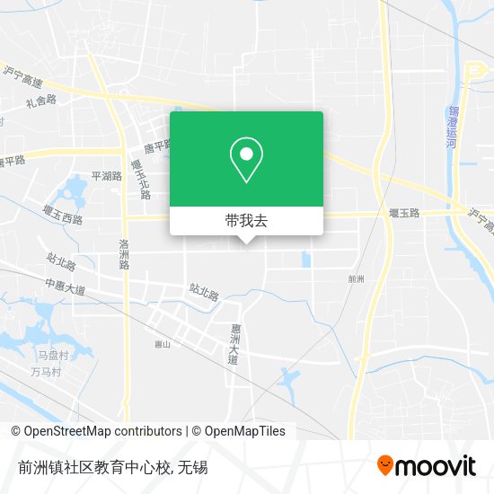 前洲镇社区教育中心校地图