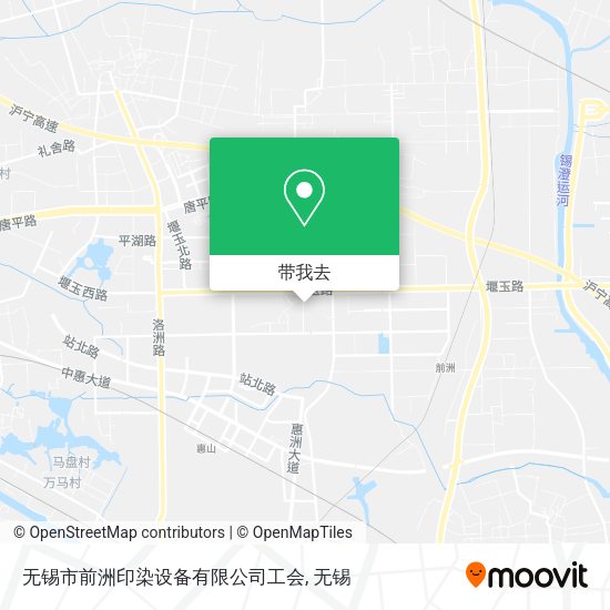 无锡市前洲印染设备有限公司工会地图