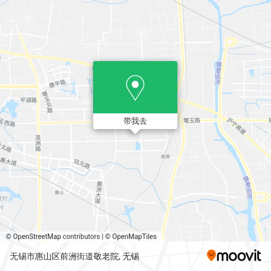 无锡市惠山区前洲街道敬老院地图