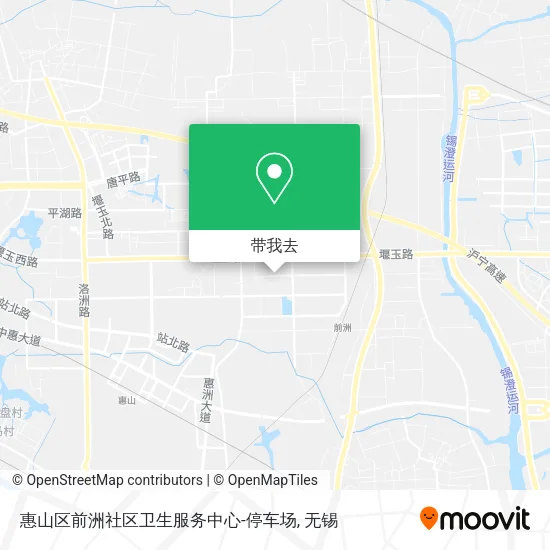 惠山区前洲社区卫生服务中心-停车场地图