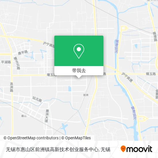 无锡市惠山区前洲镇高新技术创业服务中心地图