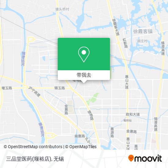 三品堂医药(堰裕店)地图