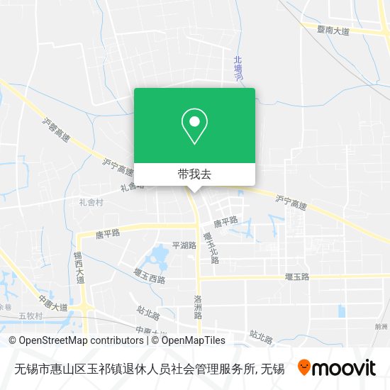 无锡市惠山区玉祁镇退休人员社会管理服务所地图