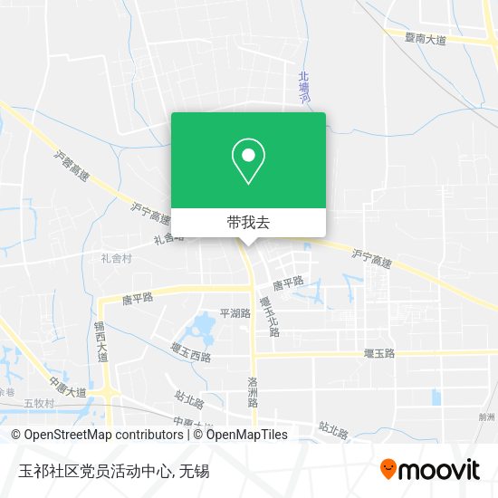 玉祁社区党员活动中心地图