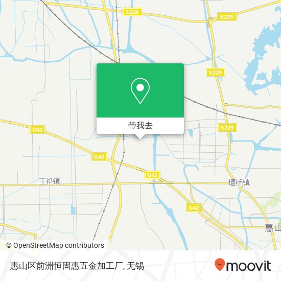 惠山区前洲恒固惠五金加工厂地图