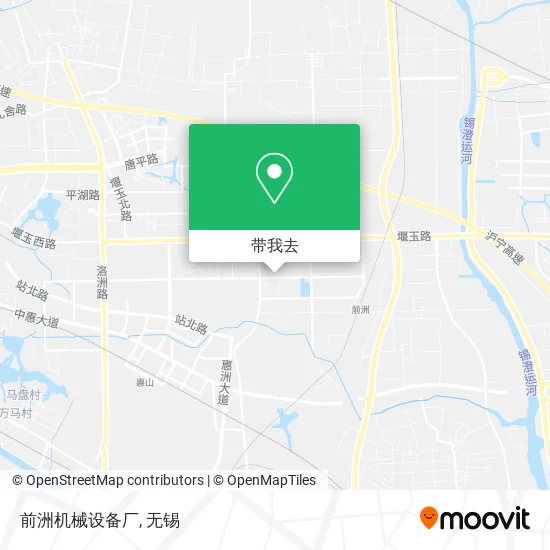 前洲机械设备厂地图
