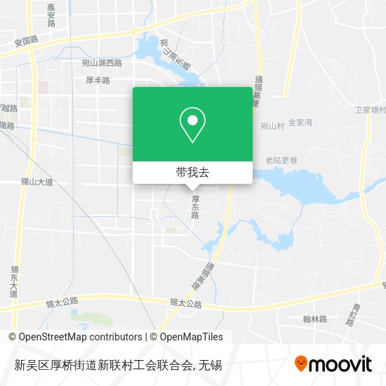 新吴区厚桥街道新联村工会联合会地图