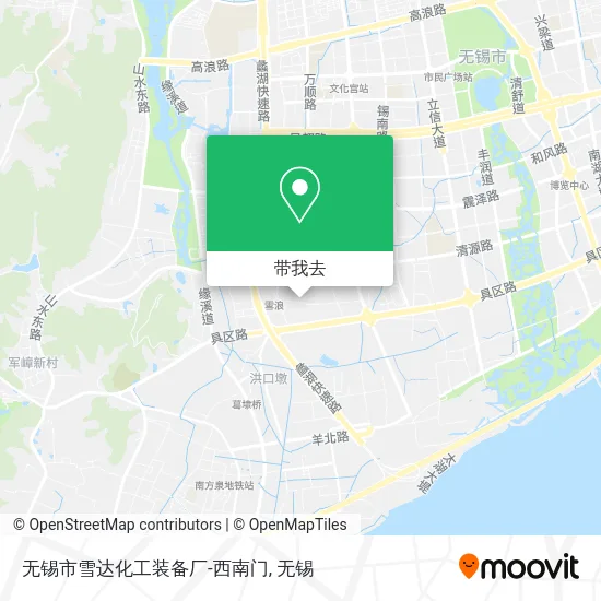 无锡市雪达化工装备厂-西南门地图