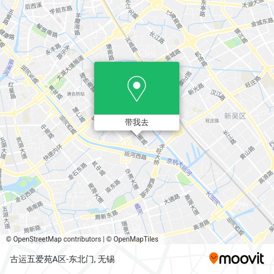 古运五爱苑A区-东北门地图