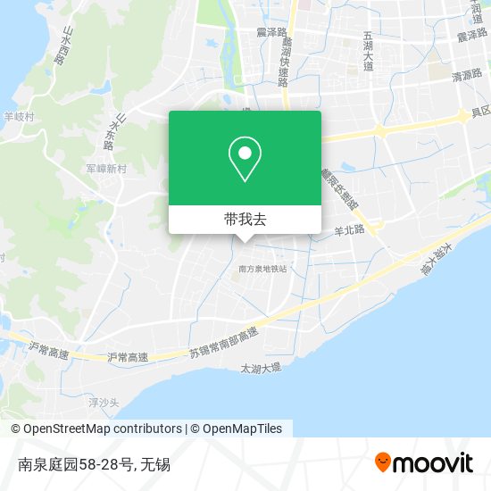 南泉庭园58-28号地图