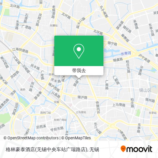 格林豪泰酒店(无锡中央车站广瑞路店)地图