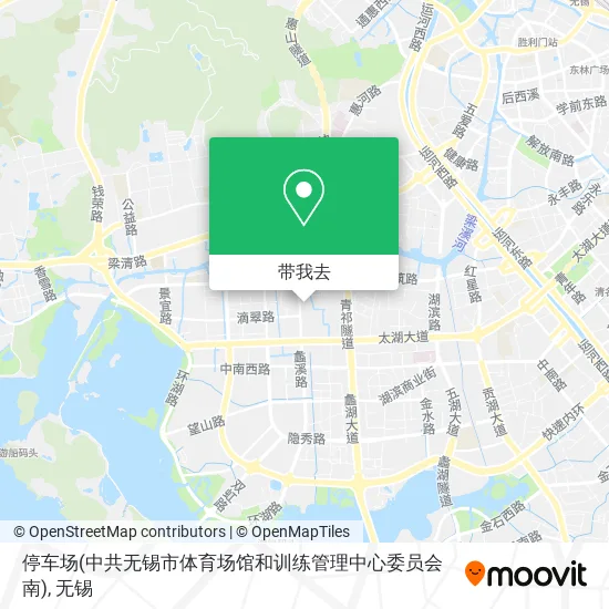停车场(中共无锡市体育场馆和训练管理中心委员会南)地图