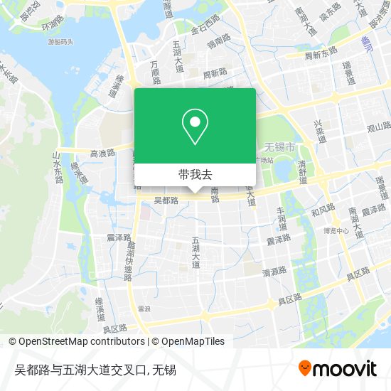 吴都路与五湖大道交叉口地图