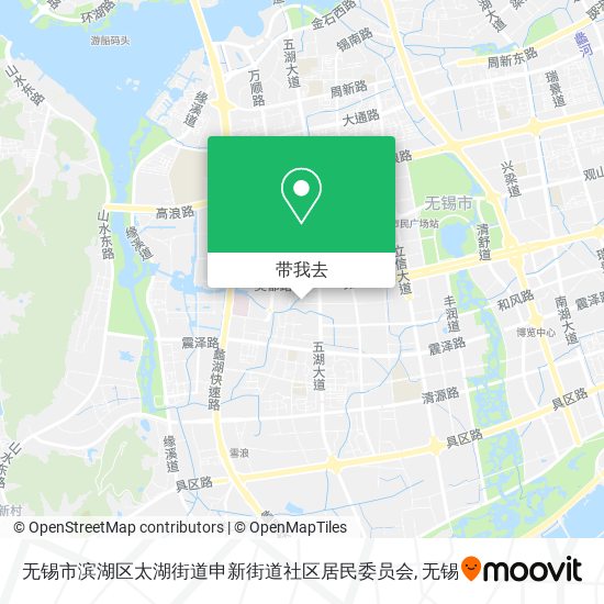 无锡市滨湖区太湖街道申新街道社区居民委员会地图