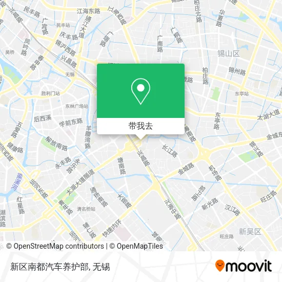 新区南都汽车养护部地图