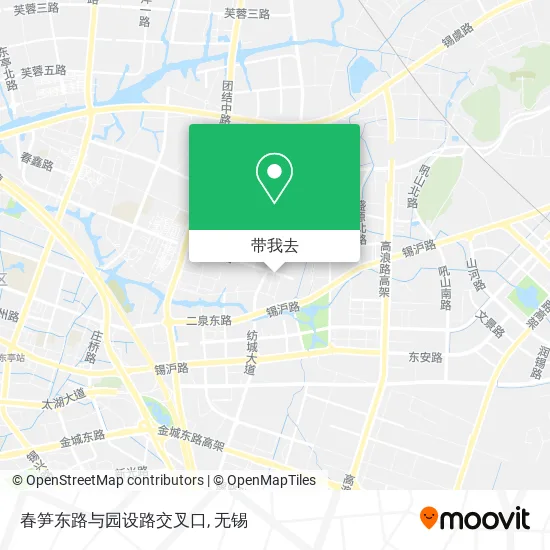 春笋东路与园设路交叉口地图