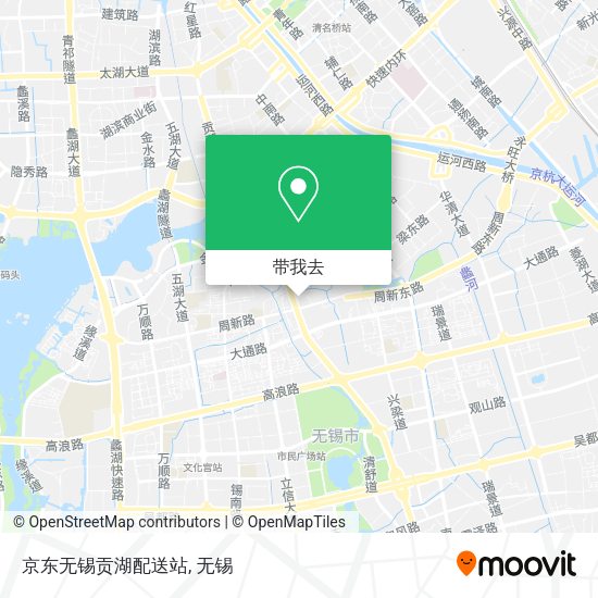 京东无锡贡湖配送站地图