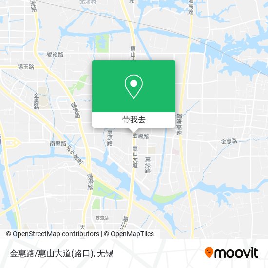 金惠路/惠山大道(路口)地图