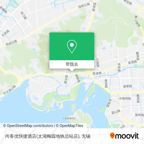 尚客优快捷酒店(太湖梅园地铁总站店)地图