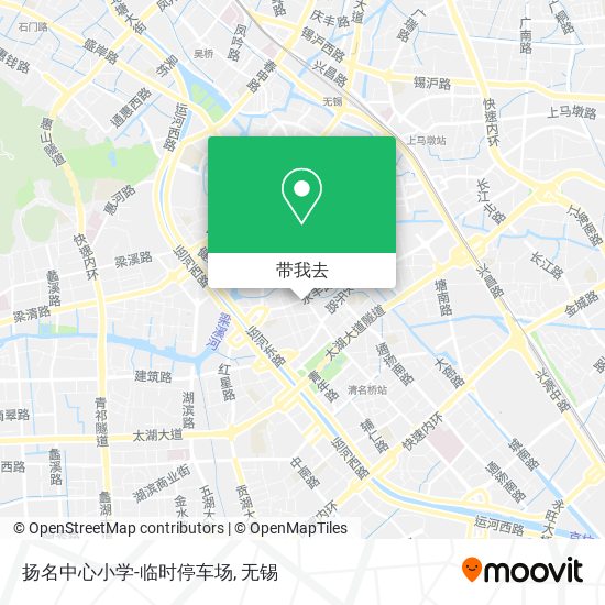 扬名中心小学-临时停车场地图
