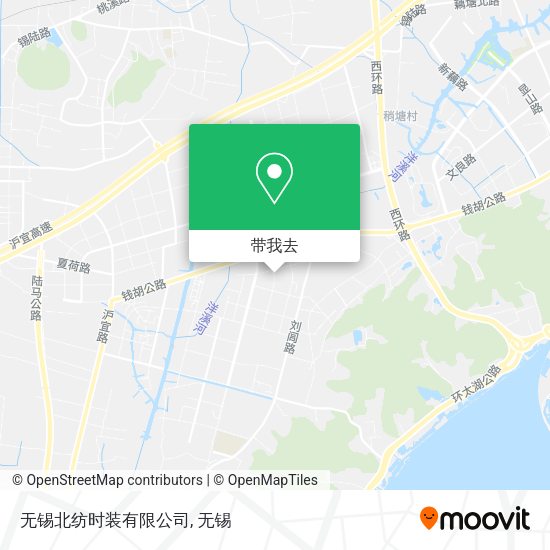 无锡北纺时装有限公司地图