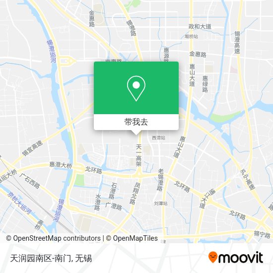 天润园南区-南门地图