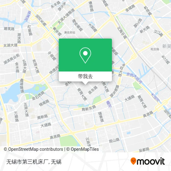 无锡市第三机床厂地图