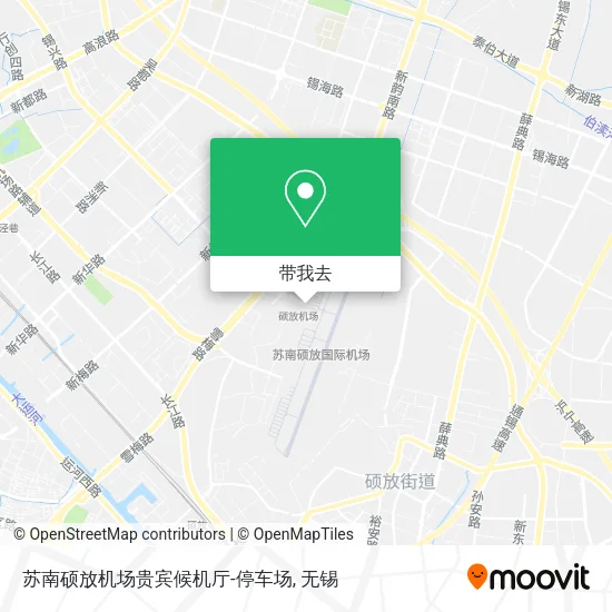 苏南硕放机场贵宾候机厅-停车场地图