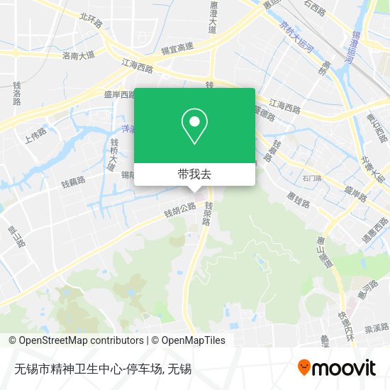 无锡市精神卫生中心-停车场地图