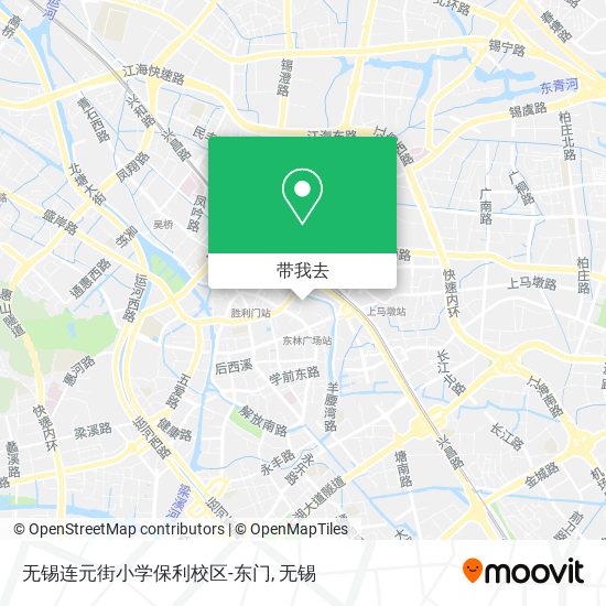 无锡连元街小学保利校区-东门地图