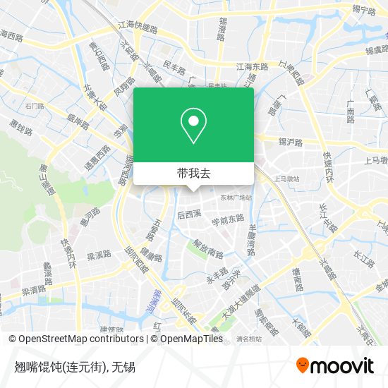 翘嘴馄饨(连元街)地图