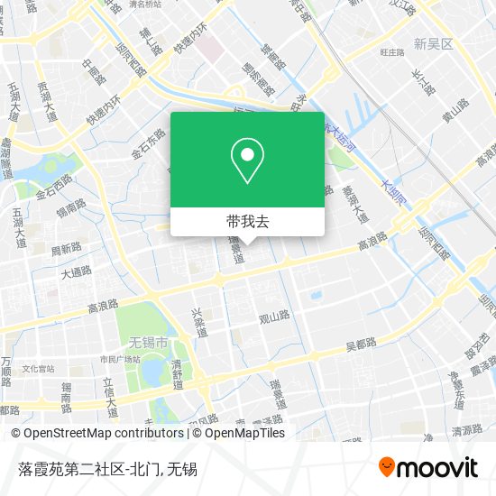 落霞苑第二社区-北门地图