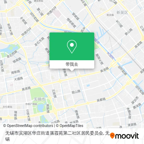 无锡市滨湖区华庄街道落霞苑第二社区居民委员会地图