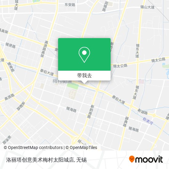 洛丽塔创意美术梅村太阳城店地图