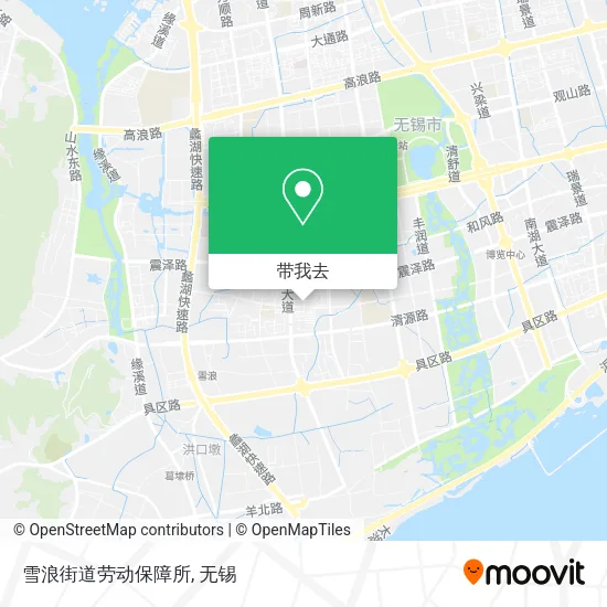 雪浪街道劳动保障所地图