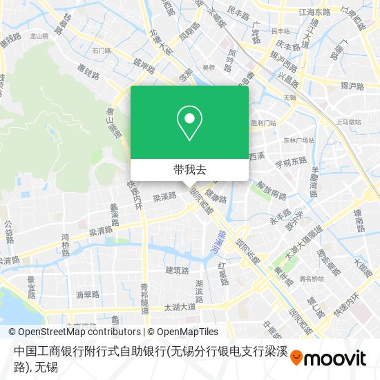 中国工商银行附行式自助银行(无锡分行银电支行梁溪路)地图