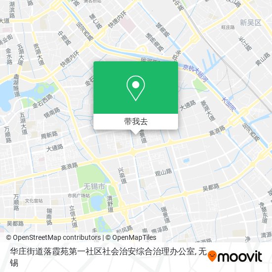 华庄街道落霞苑第一社区社会治安综合治理办公室地图