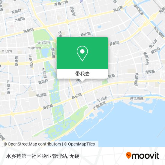 水乡苑第一社区物业管理站地图