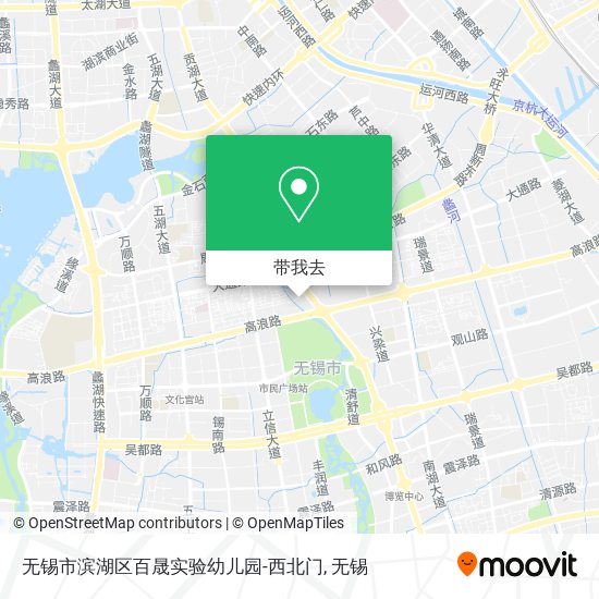 无锡市滨湖区百晟实验幼儿园-西北门地图