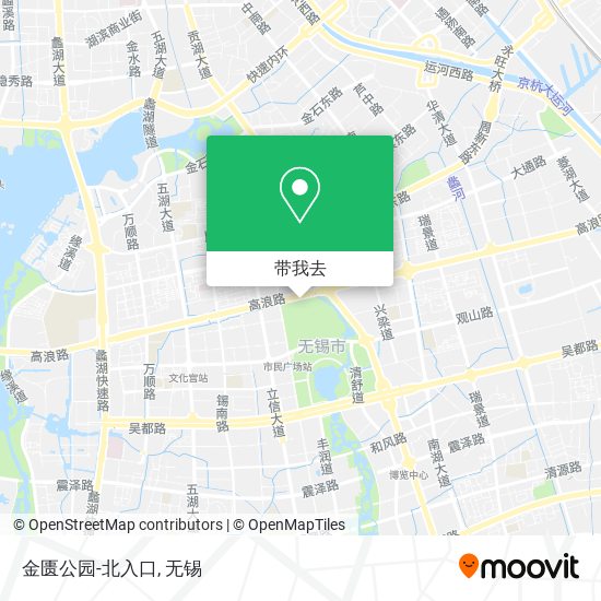 金匮公园-北入口地图