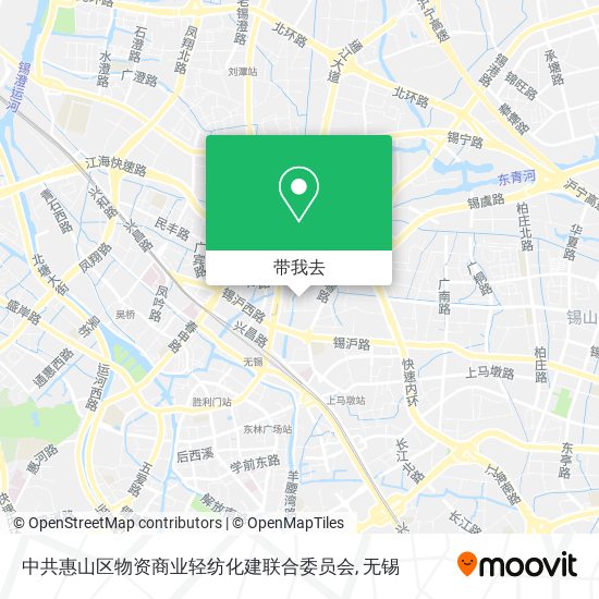 中共惠山区物资商业轻纺化建联合委员会地图
