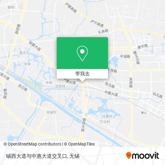 锡西大道与中惠大道交叉口地图