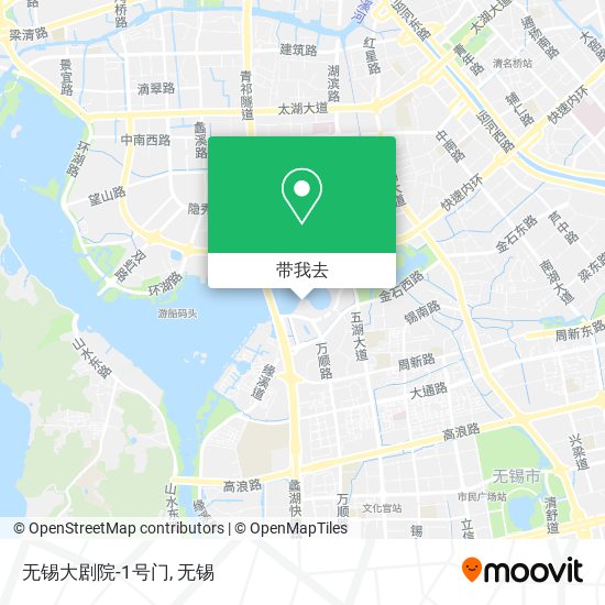 无锡大剧院-1号门地图