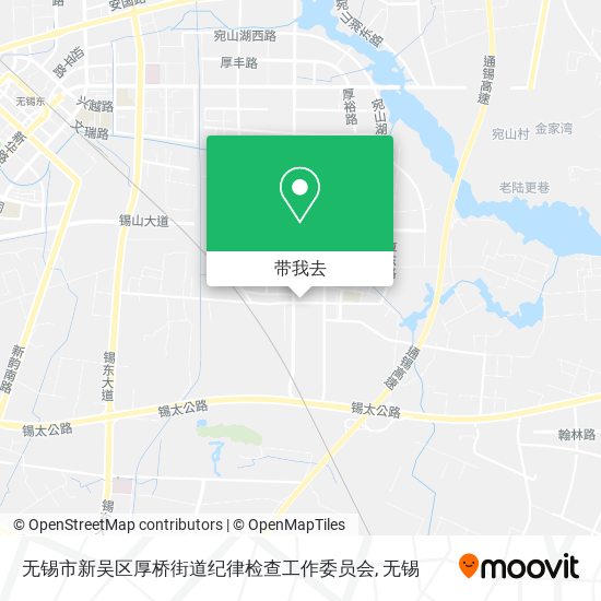 无锡市新吴区厚桥街道纪律检查工作委员会地图