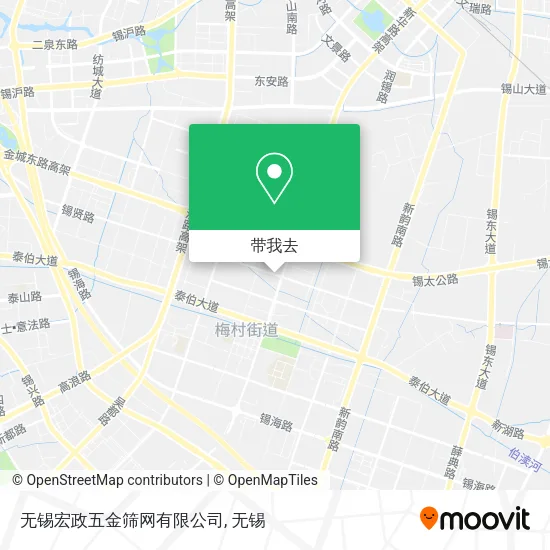 无锡宏政五金筛网有限公司地图