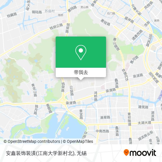 安鑫装饰装潢(江南大学新村北)地图
