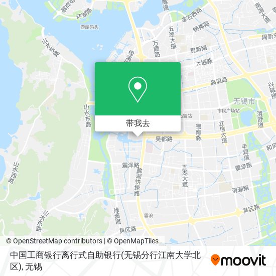中国工商银行离行式自助银行(无锡分行江南大学北区)地图