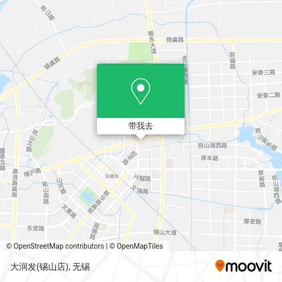 大润发(锡山店)地图